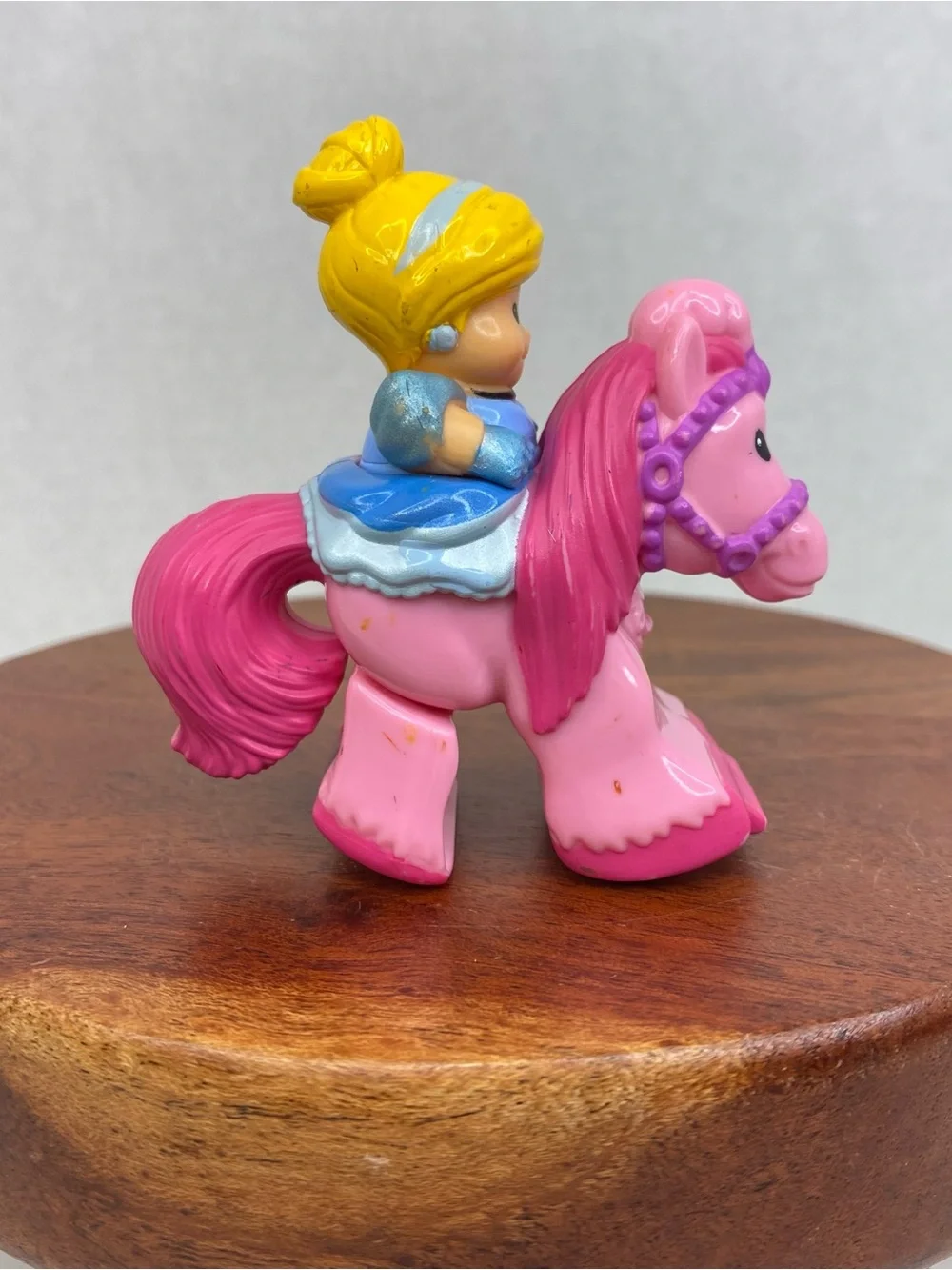 Fisher Price Little People Disney Cinderella Pink Klip Klop RARE